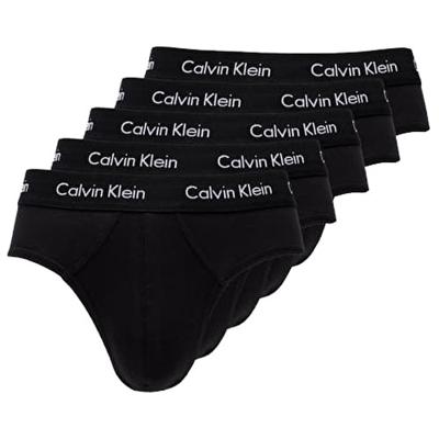 Calvin Klein 5-Pack Heren slips - Hip Brief - Zwarte heren onderbroeken katoen