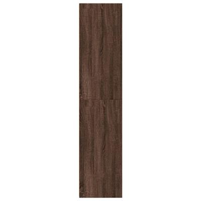 Hoge kast 45x41x185 cm bewerkt hout bruin eikenkleurig