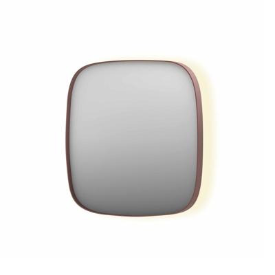 Spiegel INK SP30 80x4x80 cm incl. Indirect LED-Verlichting Rondom en Spiegelverwarming Geborsteld Koper Spiegel INK SP30 80x4x80 cm incl. Indirect LED-Verlichting Rondom en Spiegelverwarming Geborsteld Koper
