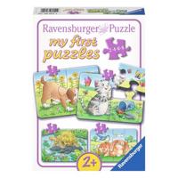 Ravensburger - schattige huisdieren puzzel 4in1 - thumbnail
