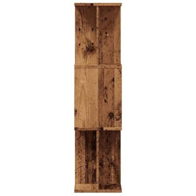 Boekenkast 80x24x96 cm bewerkt hout oud houtkleurig