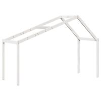 Hoogslaper met dak massief grenenhout wit 75x190 cm - thumbnail