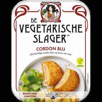 De Vegetarische Slager Cordon Blij Vegan 180 g bij Jumbo