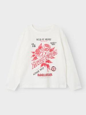 Name it zomer top meisjes - wit - Nkfronna