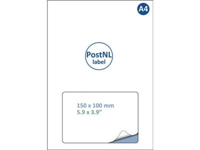 Retourlabel PostNL IEZZY A4 1.000 vel 150x100mm 1000 labels