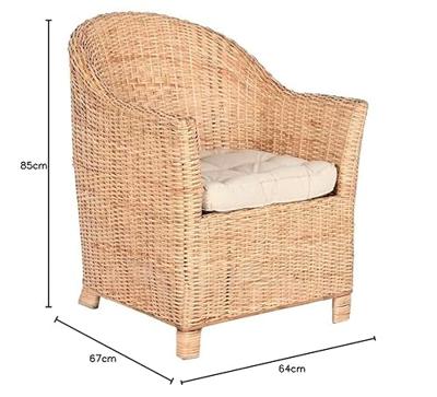 Stoel Home ESPRIT Natuurlijk 69 x 70 x 85 cm