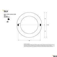 SLV Staande tuinlampRox 30cm metaalgrijs - 1001488 - thumbnail