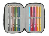 Driedubbele Pennenzak Teenage Mutant Ninja Turtles Zwart Grijs 12,5 x 19,5 x 5,5 cm 36 Onderdelen - thumbnail