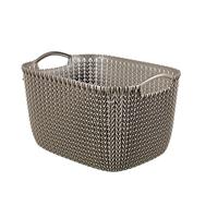 Curver opbergmand knit-look 19l bruin - thumbnail