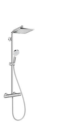 Hansgrohe Crometta e 240 1jet showerpite met thermostaat ecosmart chroom 27281000