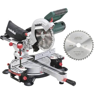 Metabo Afkortzaag KGS 216 M met trekfunctie | nieuw model + extra zaagblad - 690827000
