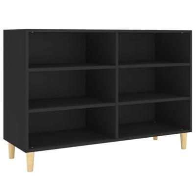 Dressoir 103,5x35x70 cm bewerkt hout zwart