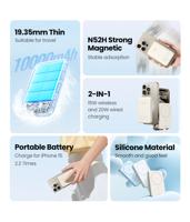 UGREEN 25208 Oplaadbare batterij (USB-C) 10000 mAh Li-ion USB-C Beige - thumbnail