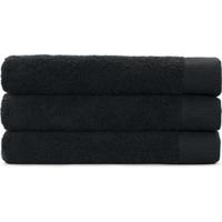 Cinderella Handdoek Weekend 60x110 cm 550 gr Zwart - 3 Stuks - thumbnail