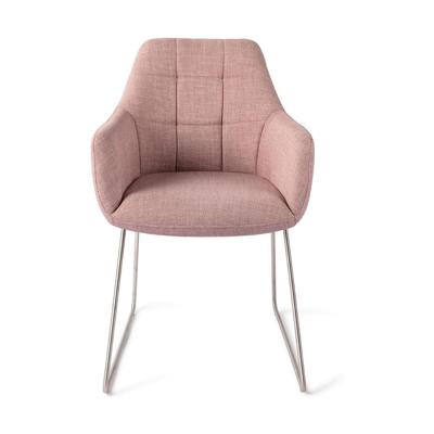 Jesper Home Eetkamerstoel 'Noto' Slide Steel, kleur Vintage Rose