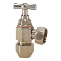 Wiesbaden Hoekstopkraan 3210 3/8x10 mm chroom - thumbnail