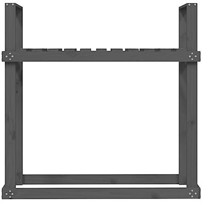 Haardhoutrek 110x35x108,5 cm massief grenenhout grijs Haardhoutrek 110x35x108,5 cm massief grenenhout grijs