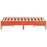 Bedframe massief grenenhout wasbruin 140x190 cm - thumbnail