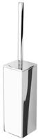 Geesa Modern Art closetborstelhouder zwarte borstel Chroom - thumbnail