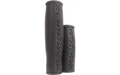 Edge Handvatset city leer - 135/92mm - zwart