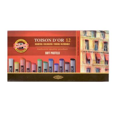 Pastelkrijt Koh-I-Noor Toison 8512 rond 12 stuks assorti