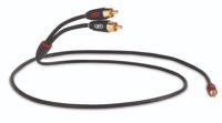 QED: Profile J2P RCA 3.5mm Mini Jack Kabel 3,0 meter - Zwart - thumbnail