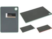 Snijplank kunststof 23x16cm grijs-groen/grijs-rood - thumbnail
