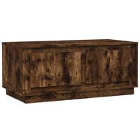 Salontafel 102x50x44 cm bewerkt hout gerookt eikenkleurig - thumbnail