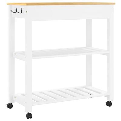 Keukentrolley MONZA 84x40x88,5 cm massief grenenhout
