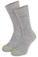 STAPP Werksokken Heren Yellow Norwegian 2-pack Grey Melange-39/42 - thumbnail