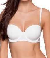 Balconette BH - Strapless - Michelle - Bh met verwijderbare bandjes - Wit - Zwart - Huidskleur - thumbnail