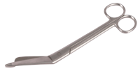 Verbandschaar RVS 200 mm (zonder kartelrand) - thumbnail