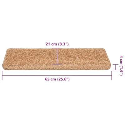 Trapmatten 30 st 65x21x4 cm beige