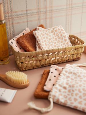 Set van 6 washandjes hazelnoot Set van 6 washandjes hazelnoot