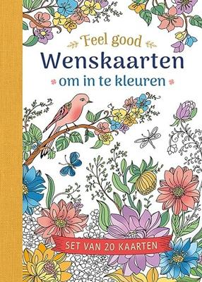 Wenskaarten om in te kleuren - Feel good (Kaartspellen)