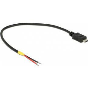 Delock 85541 USB-kabel USB 2.0 USB-micro-B stekker, Open kabeleinde 0.20 m Zwart Delock 85541 USB-kabel USB 2.0 USB-micro-B stekker, Open kabeleinde 0.20 m Zwart