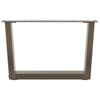 Eettafelpoten 2 st V-vormig 50x(30-31,3) cm staal naturel - thumbnail