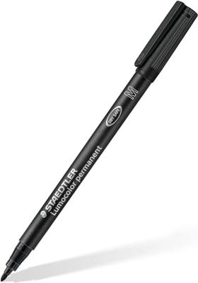 Staedtler Lumocolor 319, permanent marker special, 4 stuks in verschillende schrijfbreedtes, zwart Staedtler Lumocolor 319, permanent marker special, 4 stuks in verschillende schrijfbreedtes, zwart