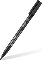 Staedtler Lumocolor 319, permanent marker special, 4 stuks in verschillende schrijfbreedtes, zwart - thumbnail