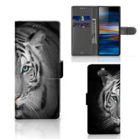 Sony Xperia 10 | Telefoonhoesje | Met pasjeshouder | Tijger - thumbnail