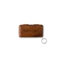 Houten ringdoosje eigen logo - thumbnail
