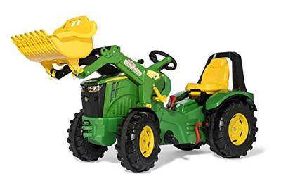 Rolly Toys rollyX-Trac Premium John Deere traptrekker 8400R incl voorlader en handrem - thumbnail