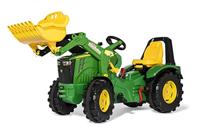 Rolly Toys rollyX-Trac Premium John Deere traptrekker 8400R incl voorlader en handrem - thumbnail