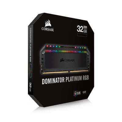 Dominator Platinum RGB - Geheugen - DDR4 - 32 GB: 2 x 16 GB - 288-PIN - 3600 MHz - CL18