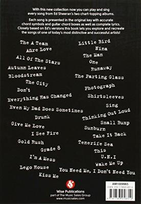 Wise Publications Ed Sheeran Guitar Chord Songbook