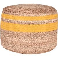 LABEL51 Poef Jute - Geel - Jute - thumbnail