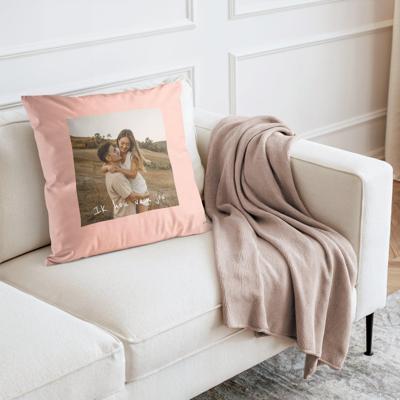 Kussensloop bedrukken - Roze - 40 x 40 cm