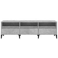 Tv-meubel 150x30x44,5 cm bewerkt hout betongrijs - thumbnail