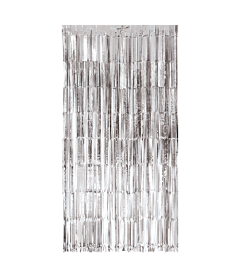 Deurgordijn zilver 200x100cm