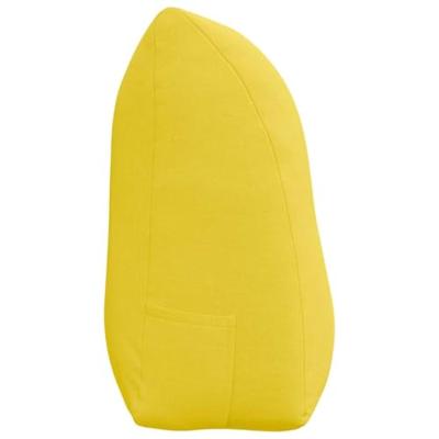 VidaXL Rugkussen lichtgeel 100 x 24 x 50 cm stof VidaXL Rugkussen lichtgeel 100 x 24 x 50 cm stof